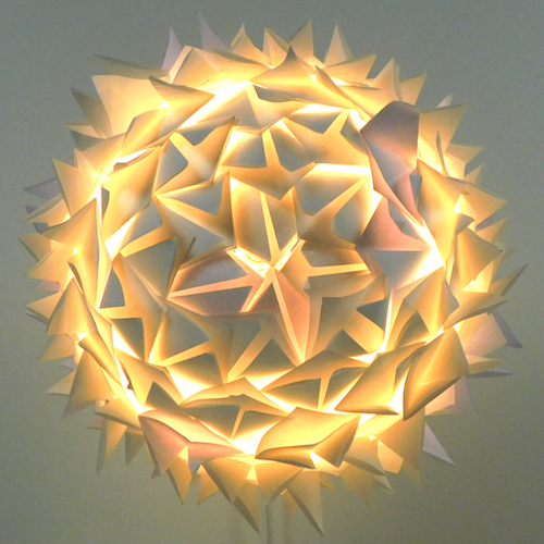Origami Triangle Pendant Lampshade